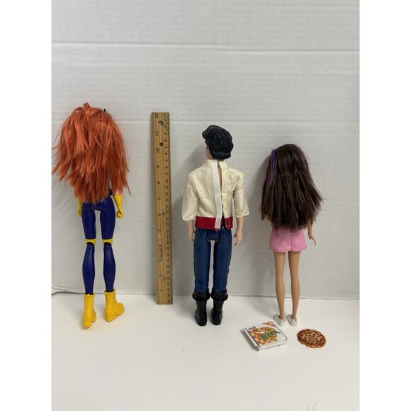 3 Piece Doll Lot Batgirl, Eric Little Mermaid & Skipper Pizzeria Waitress - Picture 6 of 6